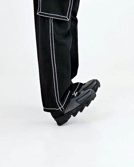 ERB BLACK LACE-UP SNEAKER