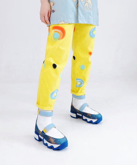 VES BLUE HIGH-TOP SNEAKER
